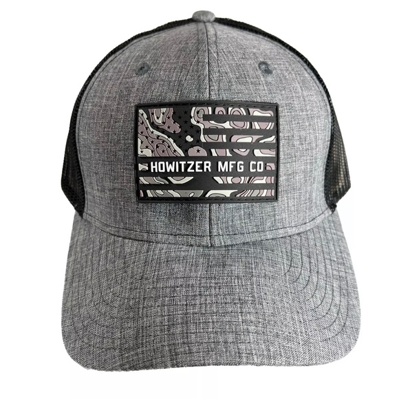 Howitzer Style Men's Hat TOPO FLAG HAT Military Grunt Black - Picture 3 of 6